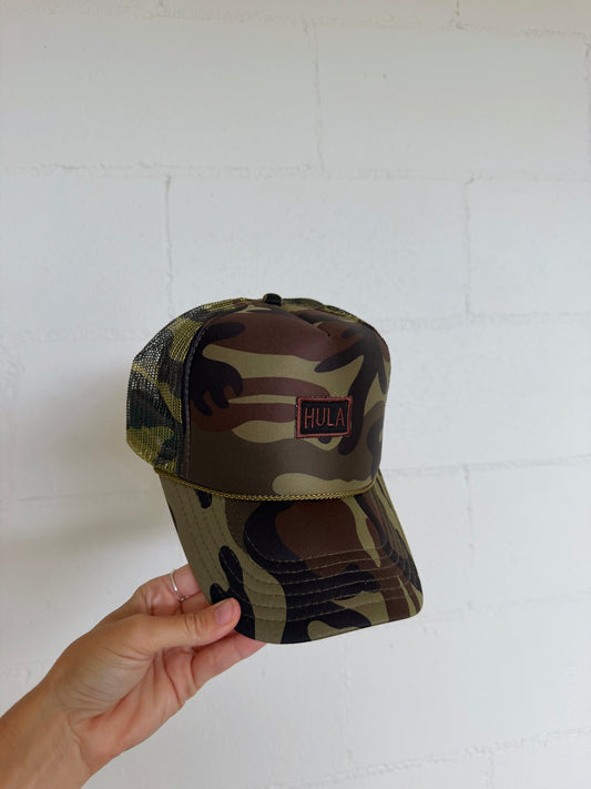 HULA Camo Trucker Hat