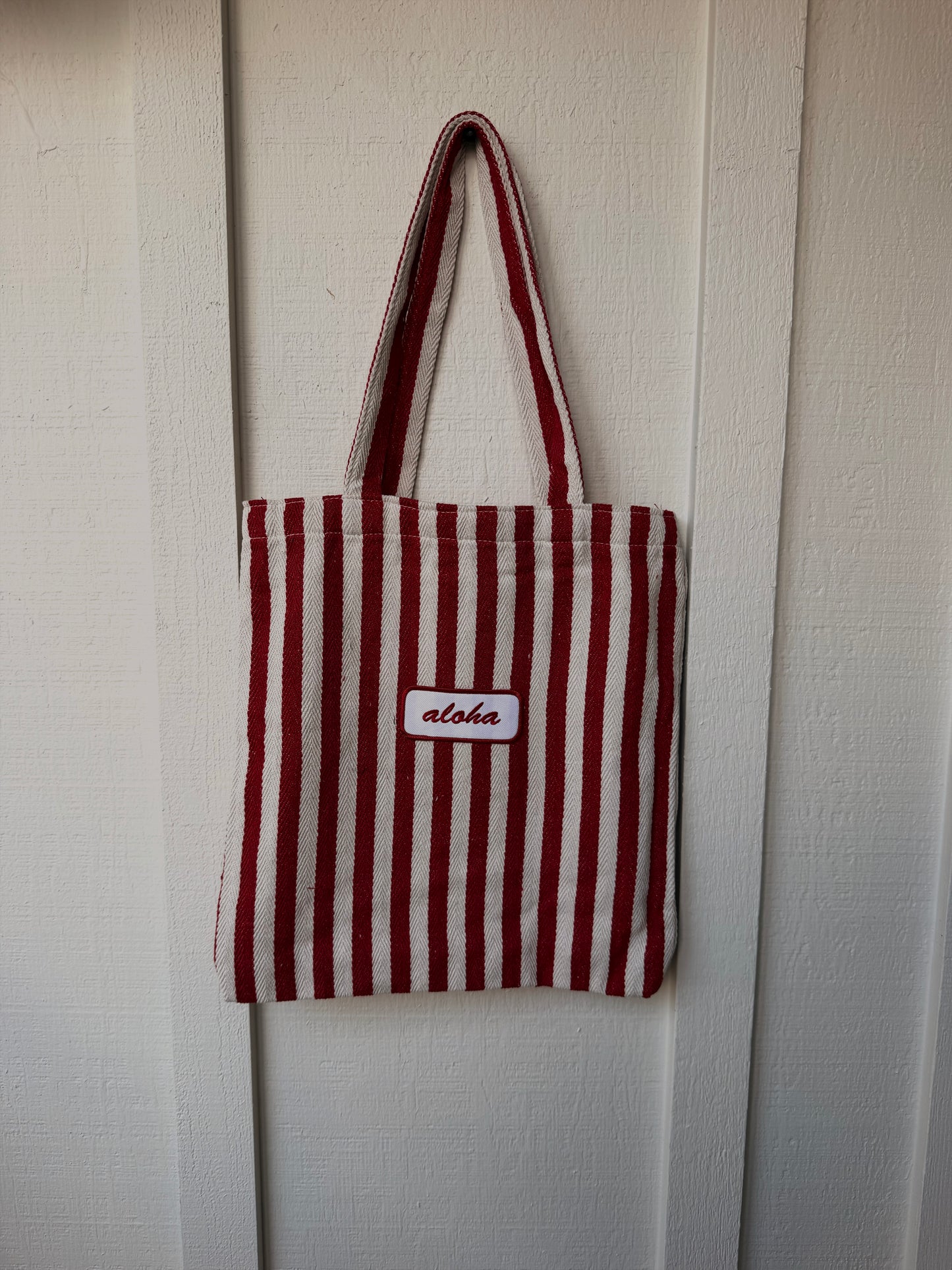 Striped Aloha Tote