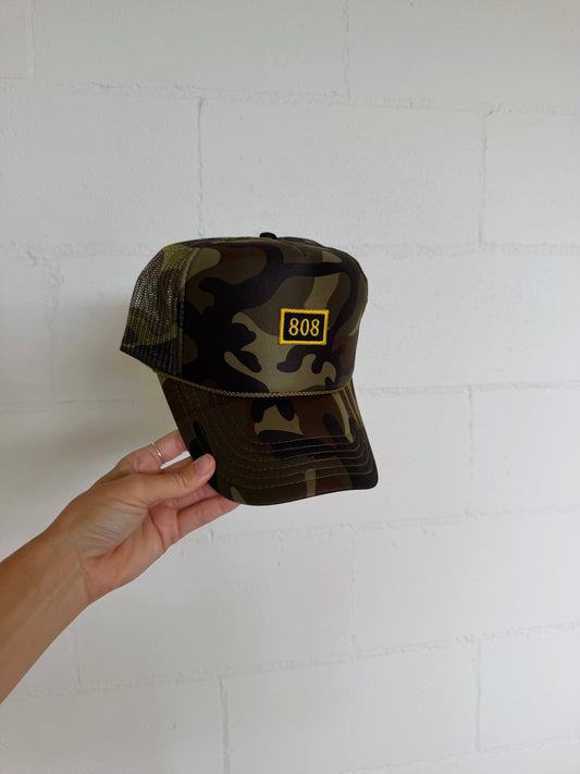 808 Camo Trucker Hat