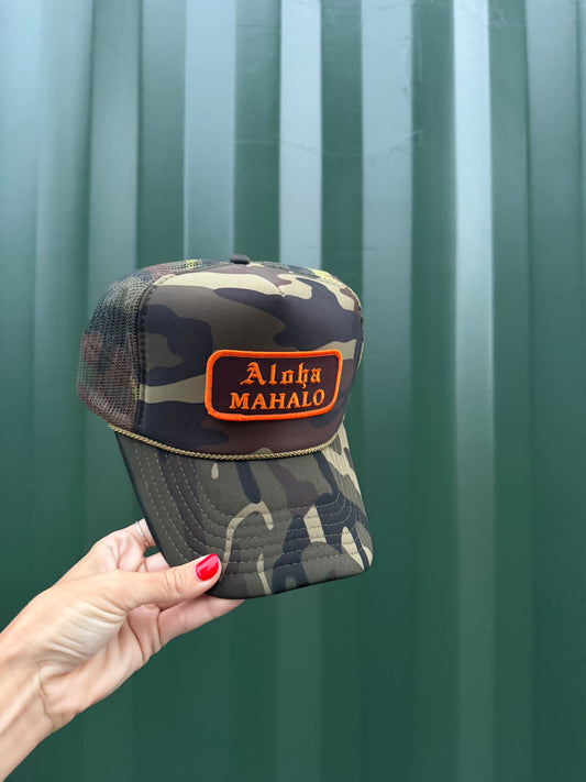 Aloha Mahalo Trucker Hat