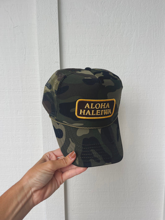 Aloha Haleiwa Trucker Hat