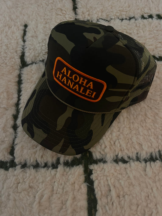 Aloha Hanalei Camo Trucker Hat
