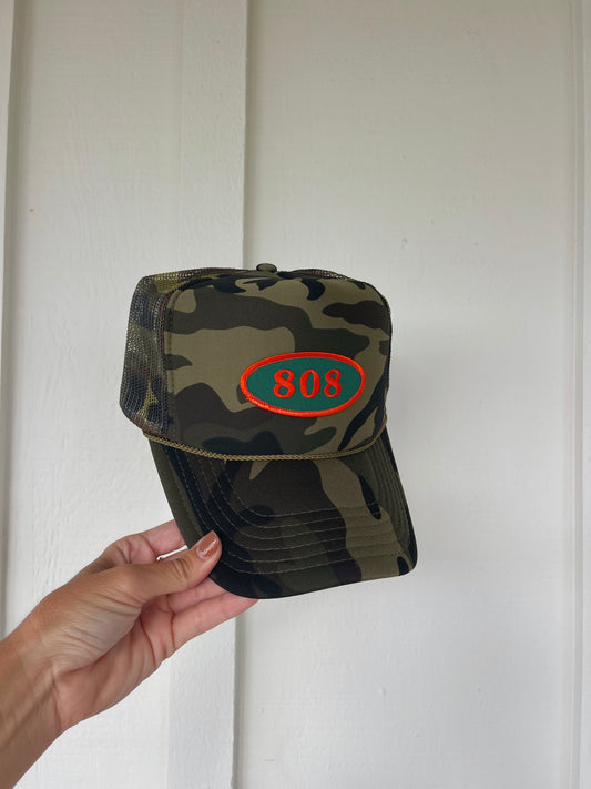 808 Camo Trucker Hat