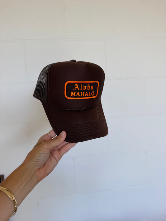 Aloha Mahalo Trucker Hat