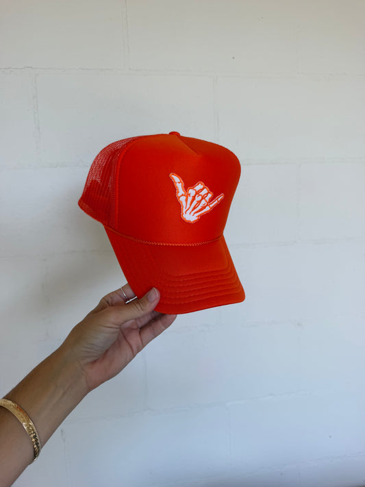 Shaka Skelly Trucker Hat