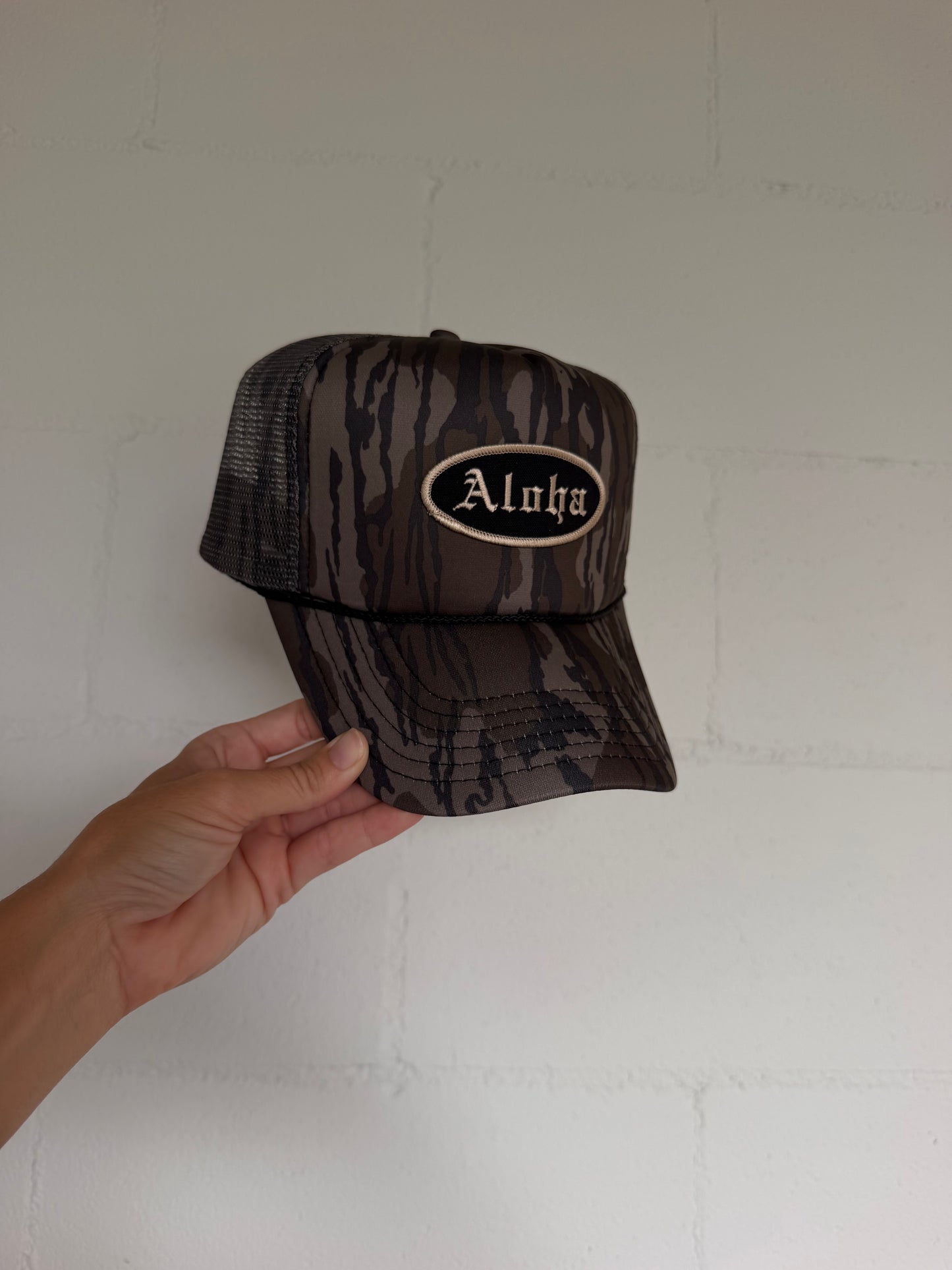 Mossy Aloha Trucker Hat