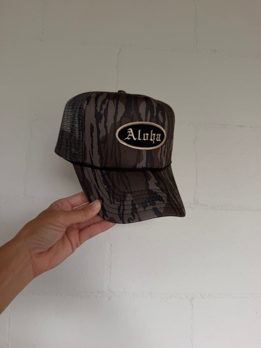 Mossy Aloha Trucker Hat
