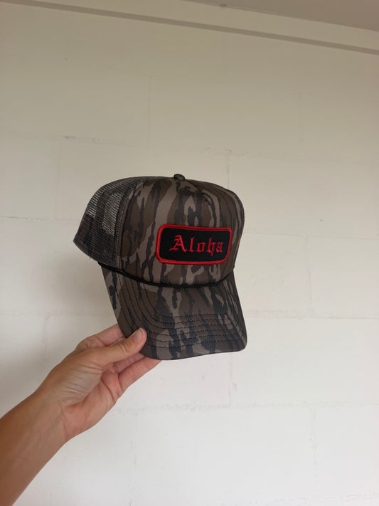 Mossy Aloha Trucker Hat
