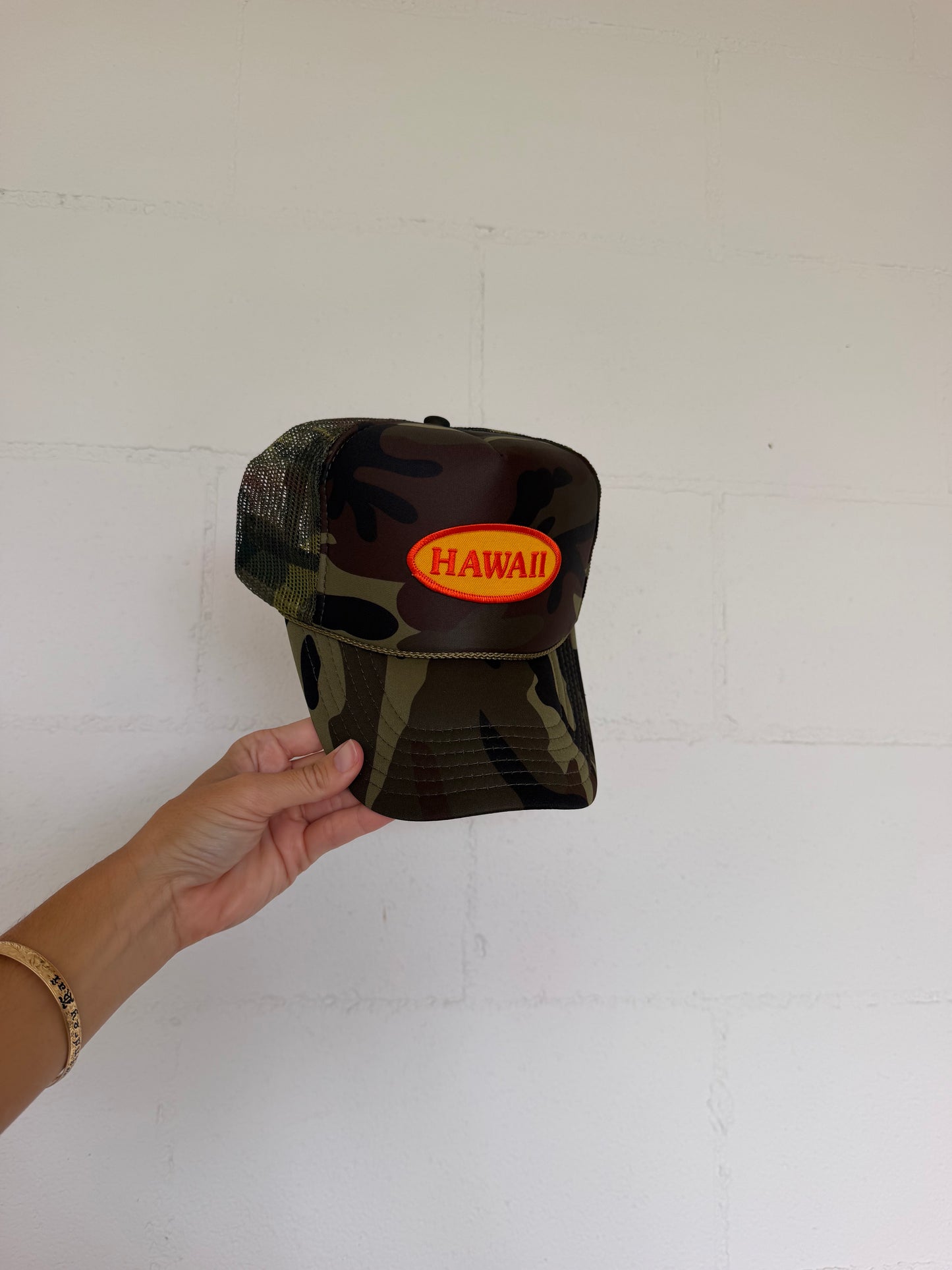 HAWAII Camo Trucker Hat