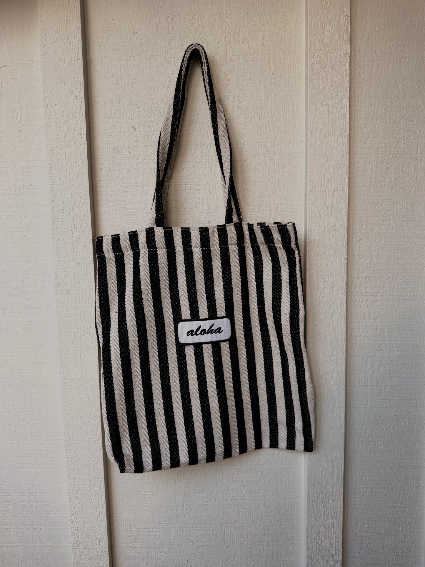 Striped Aloha Tote